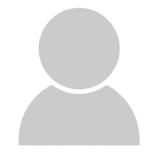 Simple gray silhouette user profile icon